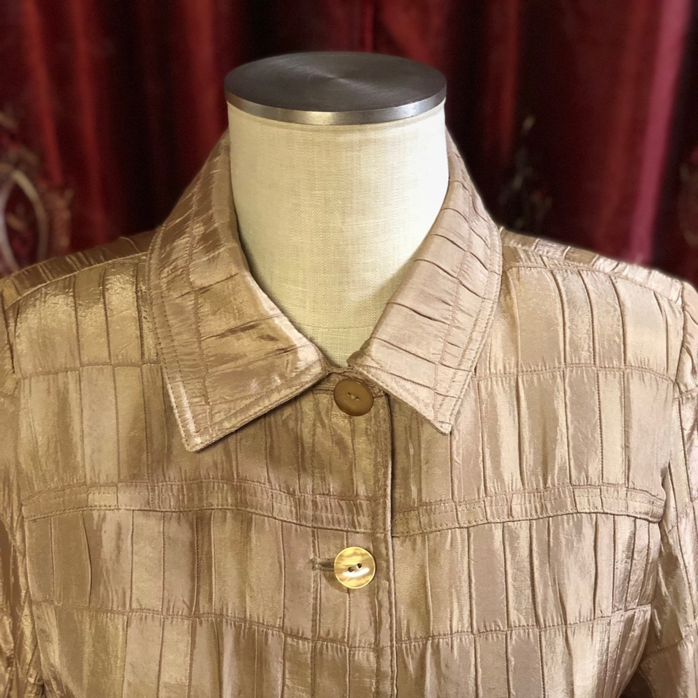 Gold Patchwork Jacket - image 4